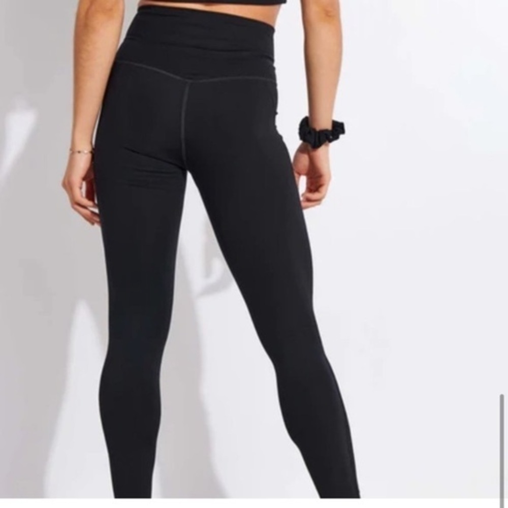 Girlfriend Collective Black Hi Rise Compressive Legging Full Length size Small